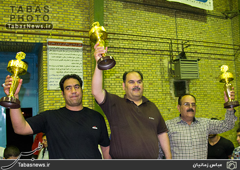 مسابقات کشتی آزاد قهرمانی استان در طبس